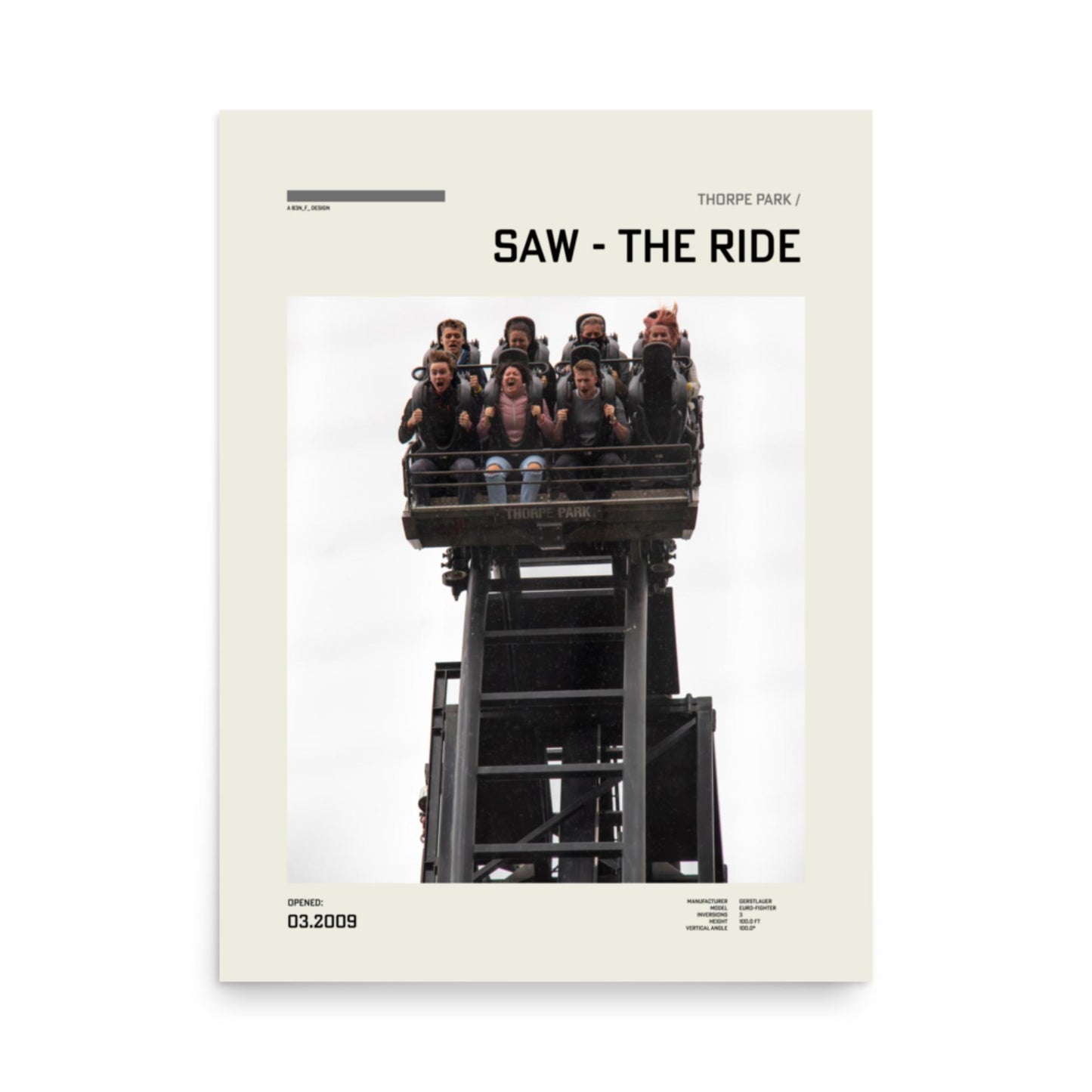 The 100 Degree Drop: Saw - The Ride